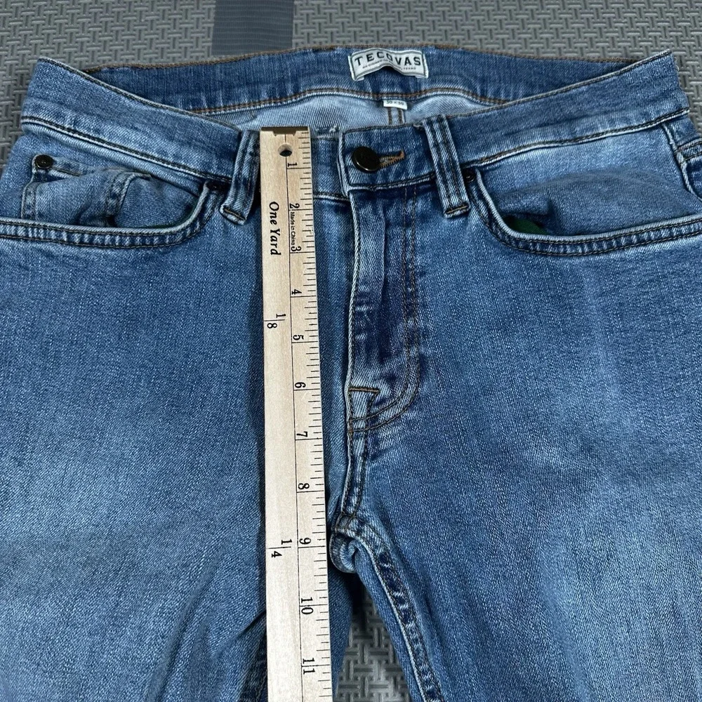 Tecovas Jeans Men's 30x30 Blue Slim Fit Light Wash Denim Stretch Western Cowboy